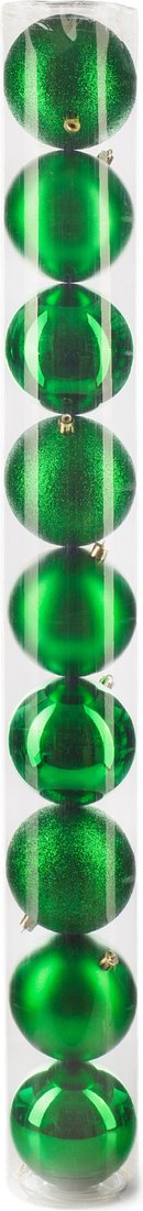 Елочная игрушка Ausini VT25-04010-5 (зеленый, 9 шт)