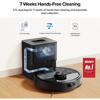 Робот-пылесос Roborock Q7T+ (евровилка, с английской озвучкой, черный)