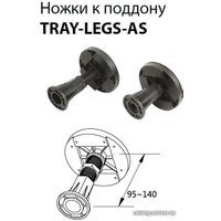 Душевой поддон Cezares TRAY-AS-RH-100/80-30-W-L