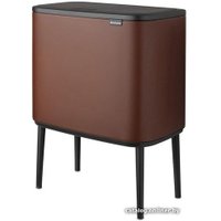 Система сортировки мусора Brabantia Bo Touch Bin 11+23 л (минерально-коричневый)