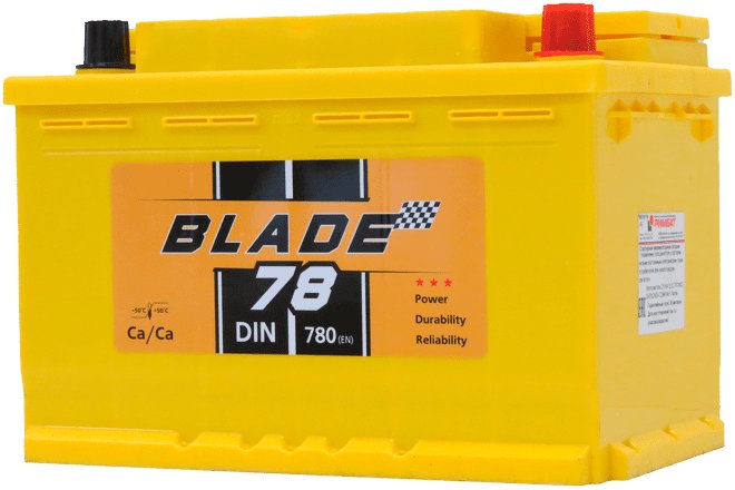 

Автомобильный аккумулятор Blade 78 R+ (78 А·ч)