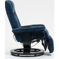 Массажное кресло Calviano 22 (синий плюш)