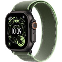 Умные часы Apple Watch Ultra 3 LTE 49 мм (титановый корпус, черный/зеленый, нейлоновый ремешок размера M/L)