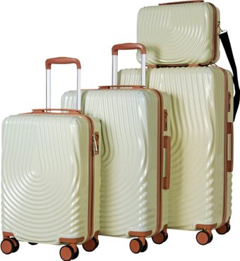 Чемодан-спиннер Mironpan 77062 74 см (молочный)