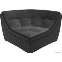 Элемент модульного дивана Лига диванов Холидей люкс 105700 (экокожа, черный)