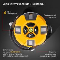 Лазерный нивелир Denzel LX3 35070