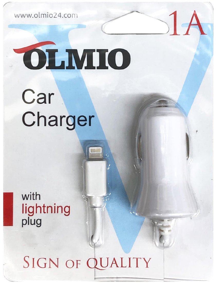 

Автомобильное зарядное Olmio 033934