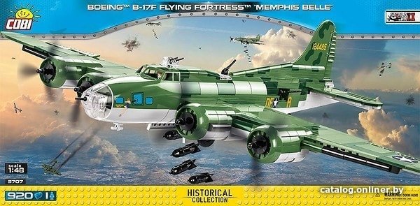 Конструктор Cobi World War II 5707 Boeing B-17F Flying Fortress Memphis Belle