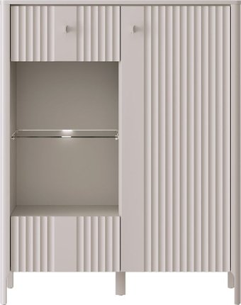 Шкаф-витрина Black Red White Dalia REG1W1D с подсветкой (персидский жемчуг)