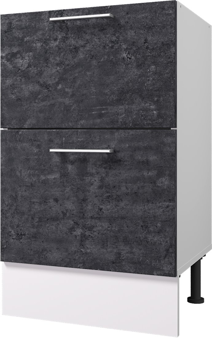 

Шкаф напольный Горизонт Мебель Оптима 50 2 ящика (камень арья)