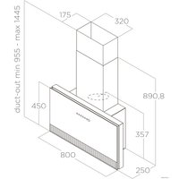 Кухонная вытяжка Elica Super Plat GR/F/80 PRF0165017