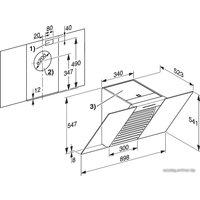 Кухонная вытяжка Miele DA 6096 W White Wing