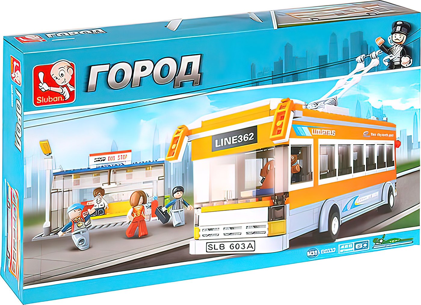 

Конструктор Sluban Троллейбус M38-B0332