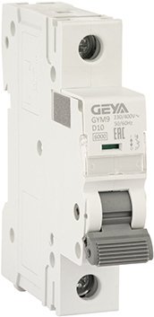 

Выключатель автоматический GEYA GYM9 1P 10А D 6кА GYM91P10D