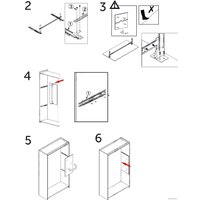 Шариковые направляющие AKS L-400 h=45 крепление к зеркалу в Бресте