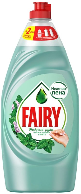 

Средство для мытья посуды Fairy Нежные ручки Чайное дерево и мята 650 мл