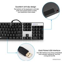 Клавиатура Motospeed CK104 RGB Blue Switch (черный/серебристый)