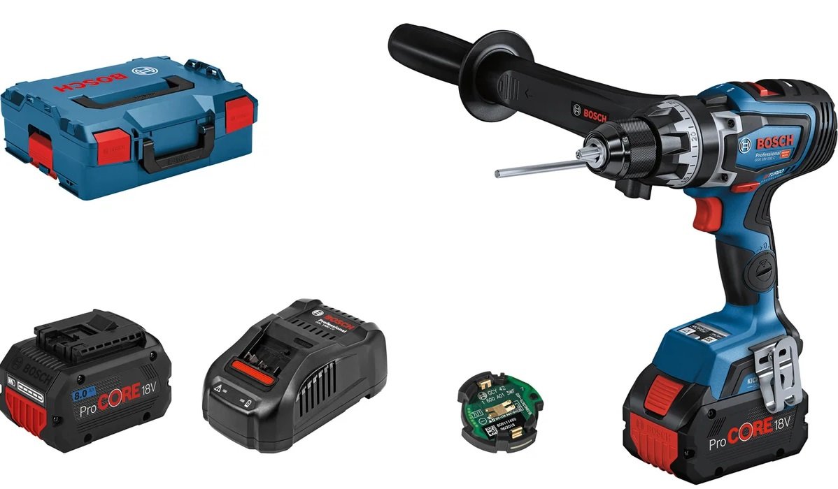 

Дрель-шуруповерт Bosch GSR 18V-150 C Professional 06019J5005 (с 2-мя АКБ, кейс)