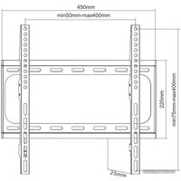 Кронштейн для телевизора iTech P4F (черный)