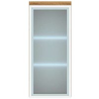 Шкаф-пенал Памир Гретта 1В (крафт золотой/белый)