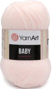 

Пряжа для вязания Yarnart Baby 100% акрил 854 50 г (150 м, персиковый)
