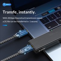 Кабель Orico CM32 USB Type-C - USB Type-C (2 м, черный)