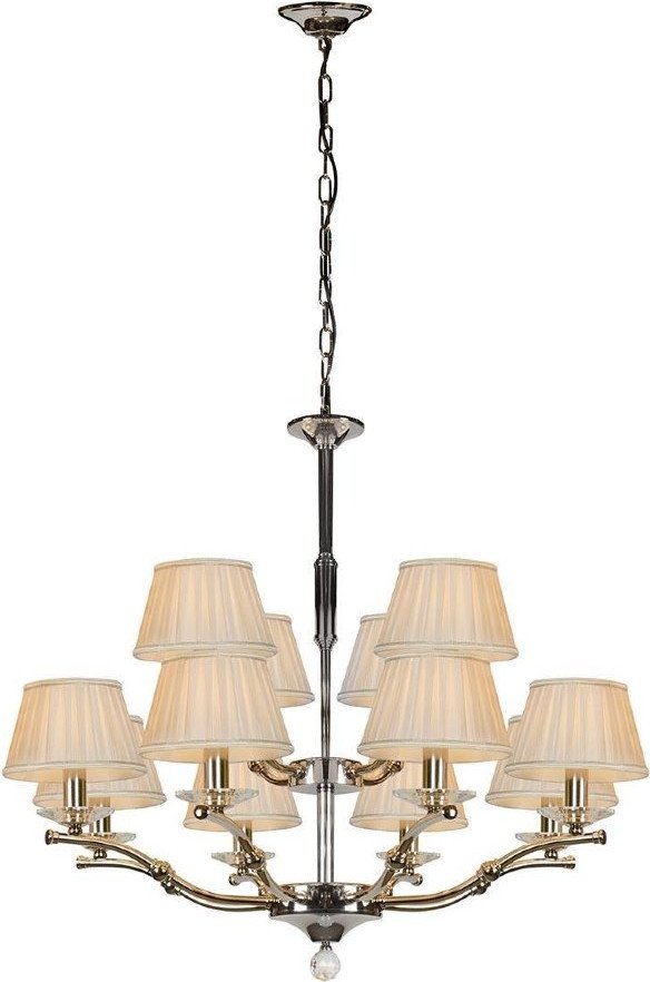 

Подвесная люстра iLamp Vivaldi 85125/8+4 (хром)