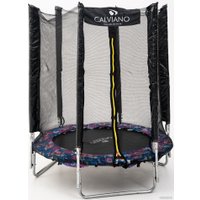 Батут Calviano Smile 140 см-4.5FT с внешней сеткой складной