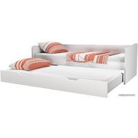 Кровать с выдвижным спальным местом Polini Kids Fun 4200 (белый)