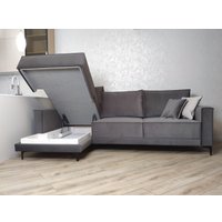 Угловой диван Nord Star Этран Эликсир левый (искусственная замша, оранжевый)