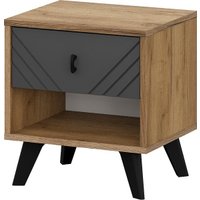 Тумба Mio Tesoro Байкал (дуб золотистый/графит)