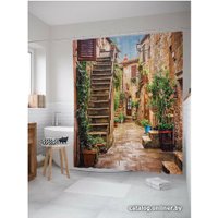 Шторка-занавеска для ванны JoyArty Цветочные улицы sc_14597