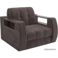 Кресло-кровать Мебель-АРС Барон №3 (микровельвет, коричневый кордрой)