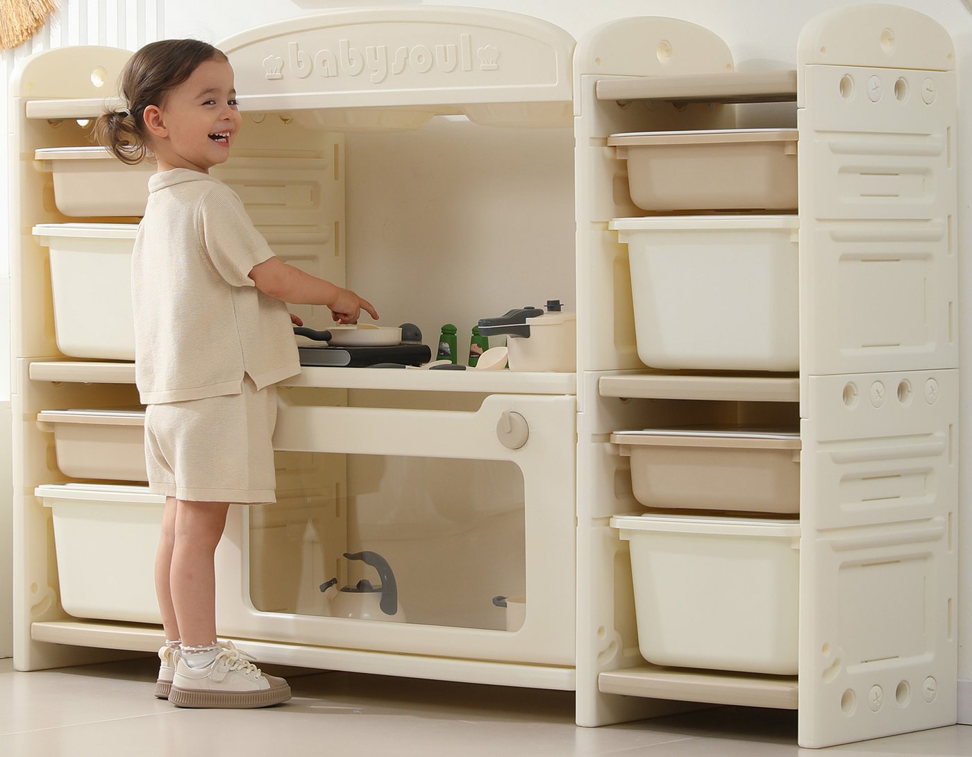 

Детская кухня UNIX kids Cook & Store 8 (бежевый)