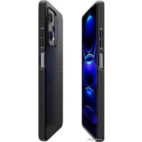 Чехол для телефона Spigen Liquid Air для Xiaomi Redmi Note 12 Pro 5G/POCO X5 Pro 5G ACS05788 (черный)