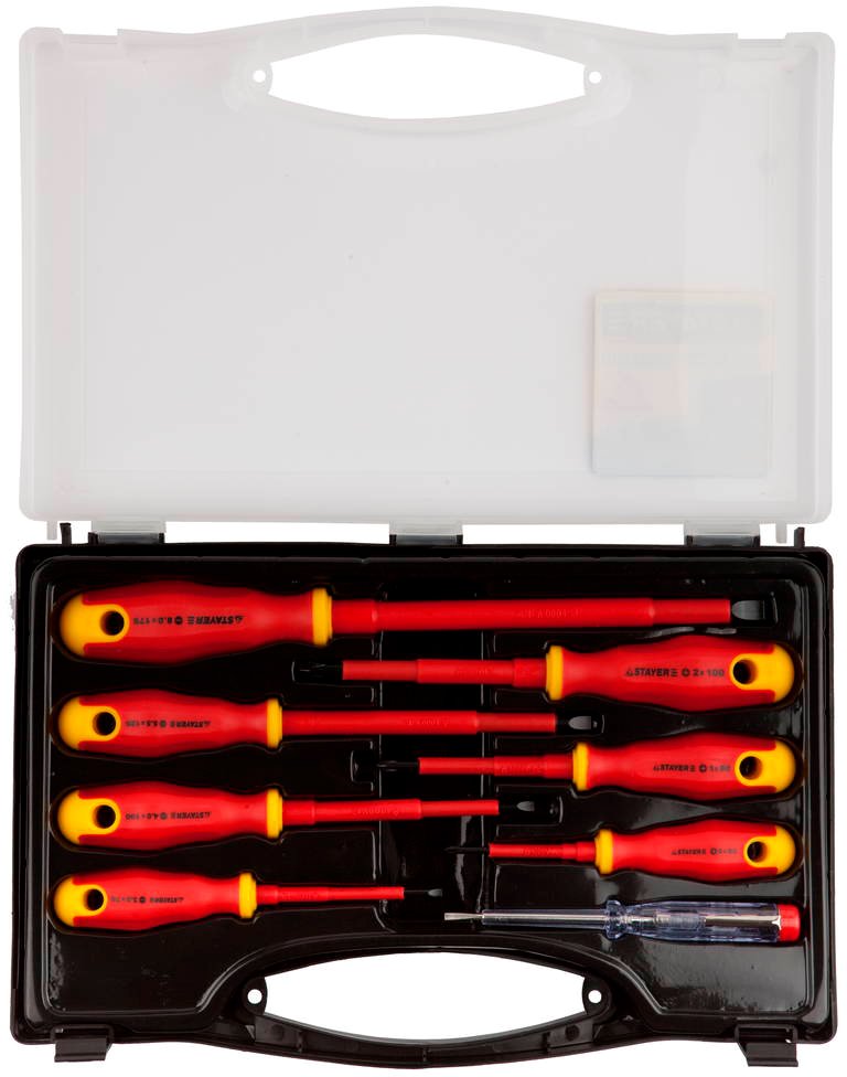 

Набор отверток Stayer Profi Electro 100-250В, Cr-V 25145-H8_z01 (8 предметов)