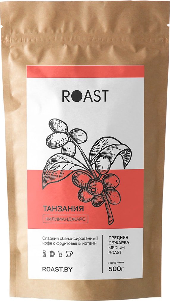 

Кофе Roast Танзания Килиманджаро зерновой 1 кг