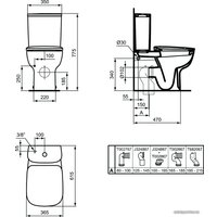 Унитаз напольный Ideal Standard Esedra T282001 (без бачка, без сиденья)