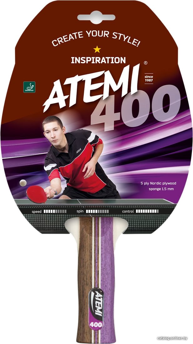 Ракетка для настольного тенниса Atemi 400 AN Inspiration