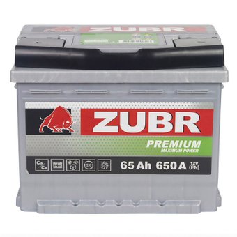 Автомобильный аккумулятор Zubr Premium L+ (65 А·ч)