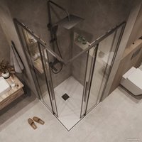 Душевой уголок Grossman Galaxy 80x80x195 300.K33.01.8080.42.00 (графит сатин/стекло прозрачное) в Орше