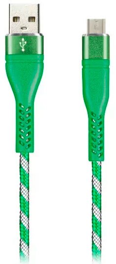 

Кабель SmartBuy iK-12CAC-NBgreen USB Type-A - microUSB (1 м, зеленый)