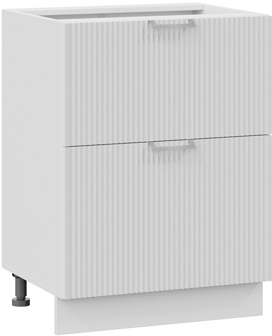 

Шкаф напольный Трия Кимберли 1Н6Я2 (белый/сноу)