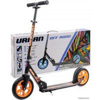 Двухколесный подростковый самокат Slider Urban Off Road (черный/оранжевый)