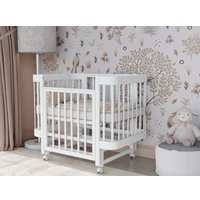 Кроватка-трансформер Incanto Mimi-ЮГ с автоспинкой и маятником KR-0182/0 (белый)