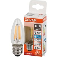 Светодиодная лампочка Osram LS B75 6W/865 E27 230V CL FIL