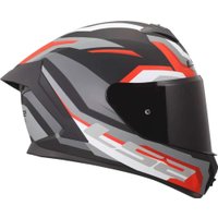 Мотошлем LS2 FF820 Rapid III Hyper (L, черный/красный)