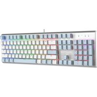 Клавиатура A4Tech Fstyler FS100 Neon (серебристый/голубой)