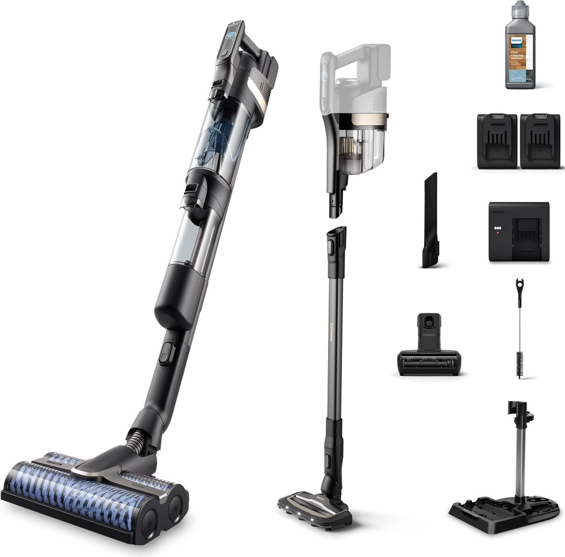 

Вертикальный моющий пылесос 2-в-1 Philips 9000 Series AquaTrio Cordless XW9385/01