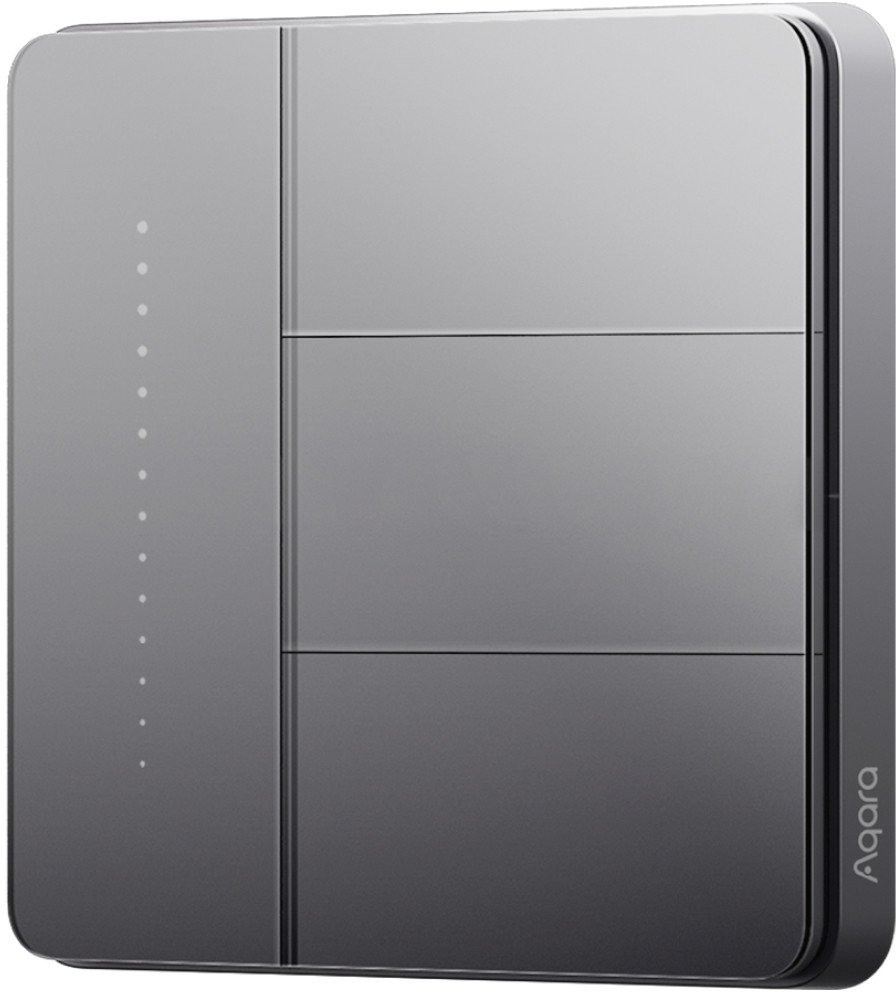 Умный выключатель Aqara Z1 Pro 3 клавиши (графитовый)